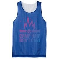 Camp Hair Dont Care Funny Camping Gift Meaningful Gift Mesh Reversible Basketball Jersey Tank