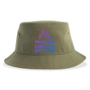 Camp Hair Dont Care Funny Camping Gift Meaningful Gift Sustainable Bucket Hat