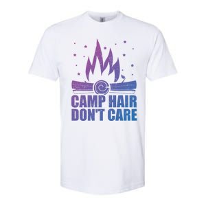 Camp Hair Dont Care Funny Camping Gift Meaningful Gift Softstyle CVC T-Shirt