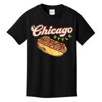 Chicago Hot Dog Hotdog Tourist Summer Souvenir Travel Kids T-Shirt