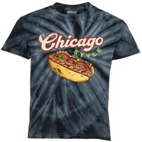 Chicago Hot Dog Hotdog Tourist Summer Souvenir Travel Kids Tie-Dye T-Shirt