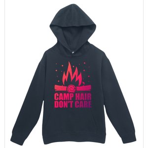 Camp Hair Dont Care Funny Camping Gift Meaningful Gift Urban Pullover Hoodie