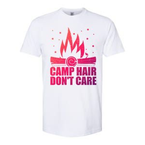 Camp Hair Dont Care Funny Camping Gift Meaningful Gift Softstyle CVC T-Shirt