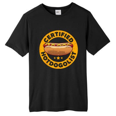 Cool Hot Dog Design For Sausage Hot Dog Lover Tall Fusion ChromaSoft Performance T-Shirt