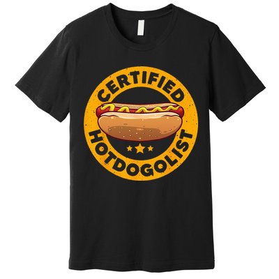 Cool Hot Dog Design For Sausage Hot Dog Lover Premium T-Shirt