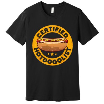 Cool Hot Dog Design For Sausage Hot Dog Lover Premium T-Shirt