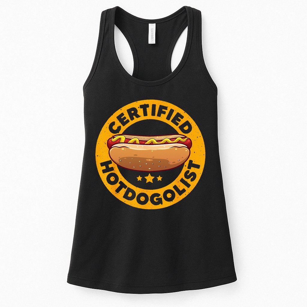 Cool Hot Dog Design For Sausage Hot Dog Lover Womens Tank Top