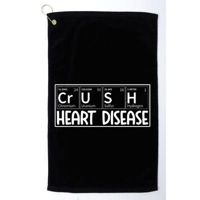 Crush Heart Disease Awareness Periodic Table Chd Awareness Golf Towel