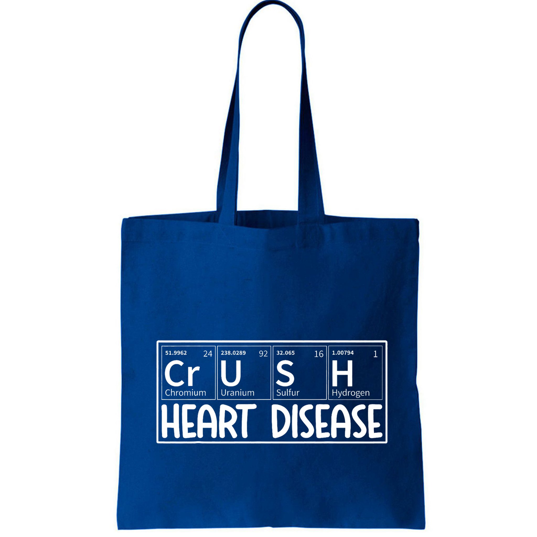 Crush Heart Disease Awareness Periodic Table Chd Awareness Bag