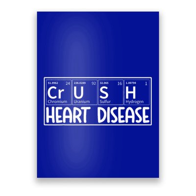 Crush Heart Disease Awareness Periodic Table Chd Awareness Poster