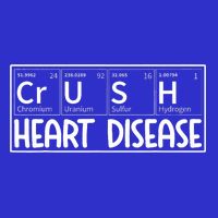 Crush Heart Disease Awareness Periodic Table Chd Awareness Zip Tote Bag