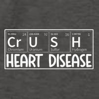 Crush Heart Disease Awareness Periodic Table Chd Awareness Vector Backpack