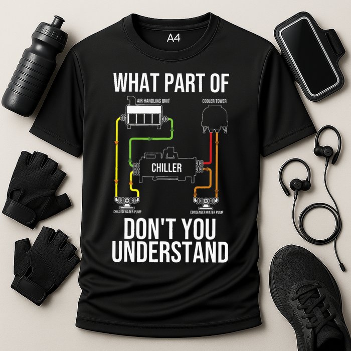 Cool HVAC Design For Air Conditioning Ventilation Cooling Performance Crew T-Shirt