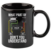 Cool HVAC Design For Air Conditioning Ventilation 11oz C Handle Ceramic Mug