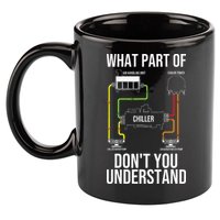 Cool HVAC Design For Air Conditioning Ventilation 11oz C Handle Ceramic Mug