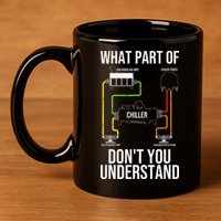 Cool HVAC Design For Air Conditioning Ventilation 11oz C Handle Ceramic Mug