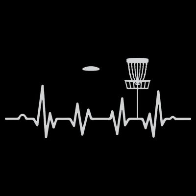Cool Heartbeat Disc Golf Lovers With Flying Disc Golf T-Shirt