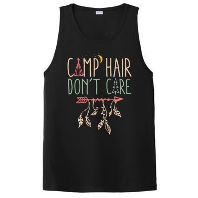 Camp Hair Dont Care Funny Camping Outdoor Camper Gift PosiCharge Competitor Tank