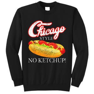 Chicago Hot Dog Summer Style 4th Of July No Ketchup Gift Sweatshirt