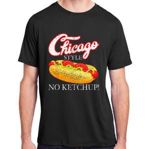 Chicago Hot Dog Summer Style 4th Of July No Ketchup Gift Adult ChromaSoft Performance T-Shirt