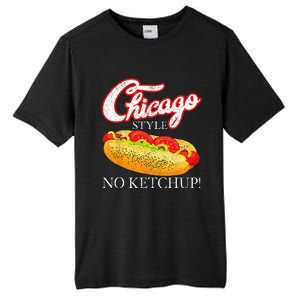 Chicago Hot Dog Summer Style 4th Of July No Ketchup Gift Tall Fusion ChromaSoft Performance T-Shirt