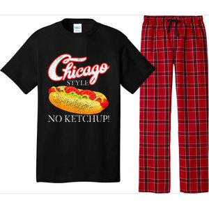 Chicago Hot Dog Summer Style 4th Of July No Ketchup Gift Pajama Set