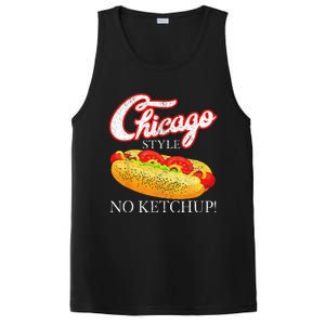 Chicago Hot Dog Summer Style 4th Of July No Ketchup Gift PosiCharge Competitor Tank