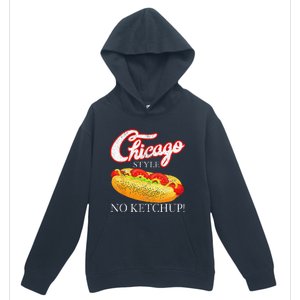 Chicago Hot Dog Summer Style 4th Of July No Ketchup Gift Urban Pullover Hoodie