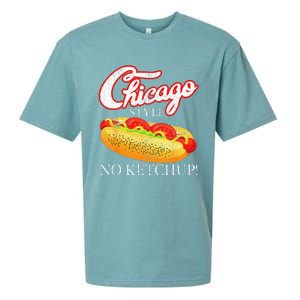 Chicago Hot Dog Summer Style 4th Of July No Ketchup Gift Sueded Cloud Jersey T-Shirt