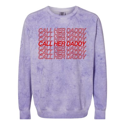 Call Her Daddy Colorblast Crewneck Sweatshirt