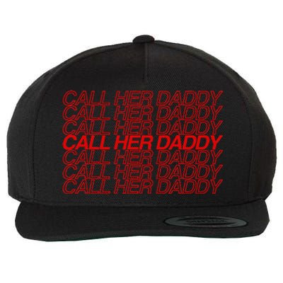 Call Her Daddy Wool Snapback Cap