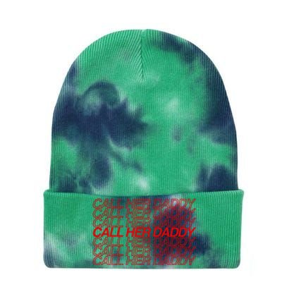 Call Her Daddy Tie Dye 12in Knit Beanie