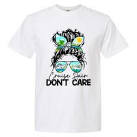 Cruise Hair Don't Care Messy Bun Ship Cruising Trip Garment-Dyed Heavyweight T-Shirt