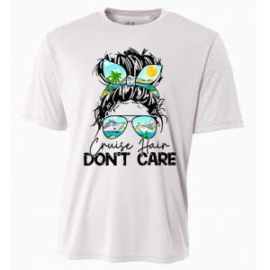 Cruise Hair Don't Care Messy Bun Ship Cruising Trip Cooling Performance Crew T-Shirt