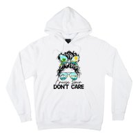 Cruise Hair Don't Care Messy Bun Ship Cruising Trip Hoodie