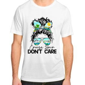 Cruise Hair Don't Care Messy Bun Ship Cruising Trip Adult ChromaSoft Performance T-Shirt