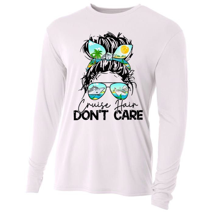 Cruise Hair Don't Care Messy Bun Ship Cruising Trip Cooling Performance Long Sleeve Crew