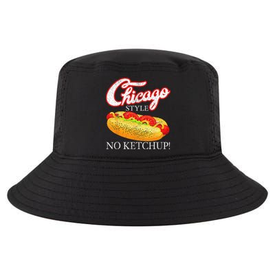Chicago Hot Dog Summer Style 4th Of July No Ketchup Gift Cool Comfort Performance Bucket Hat