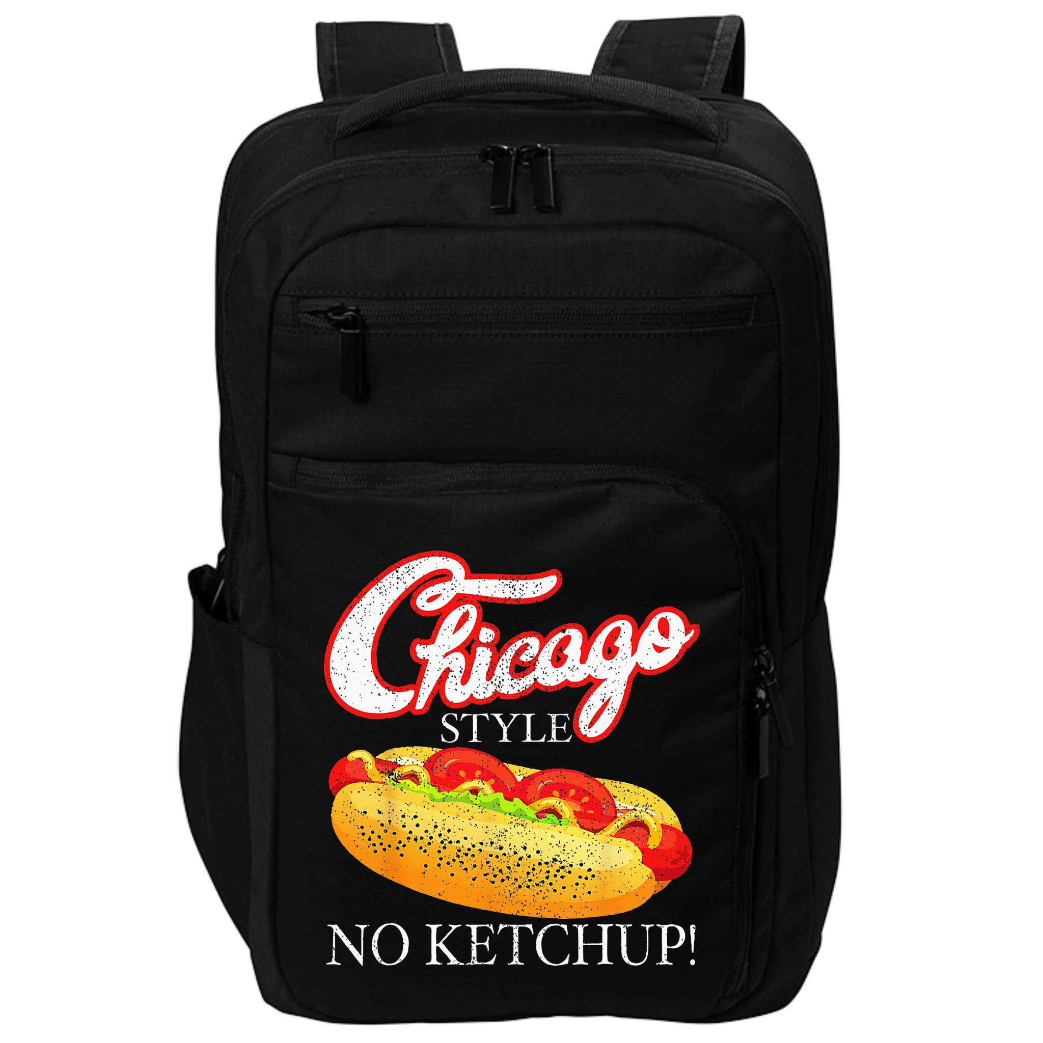 Chicago Hot Dog Summer Style 4th Of July No Ketchup Gift Impact Tech Backpack