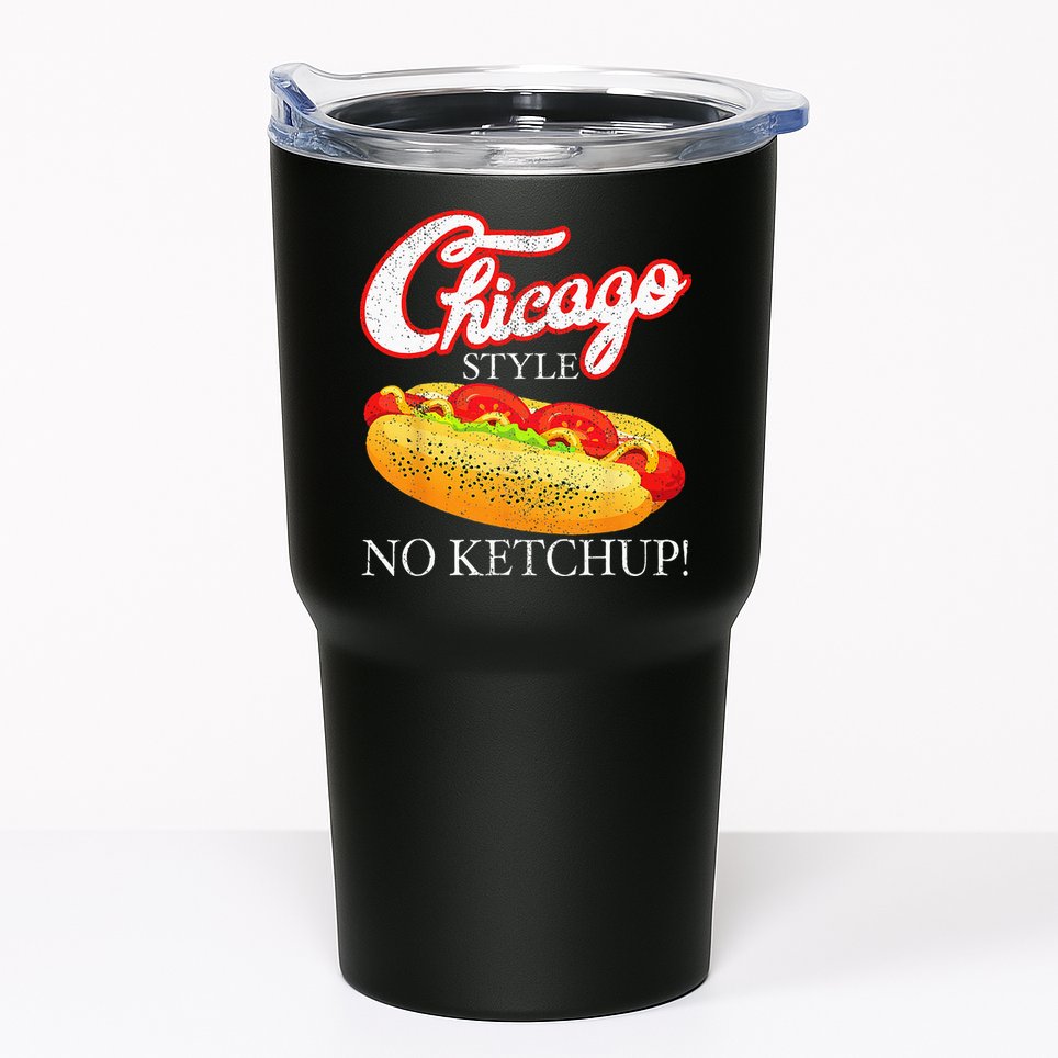 Chicago Hot Dog Summer Style 4th Of July No Ketchup Gift Tumbler