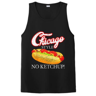 Chicago Hot Dog Summer Style 4th Of July No Ketchup Gift PosiCharge Competitor Tank