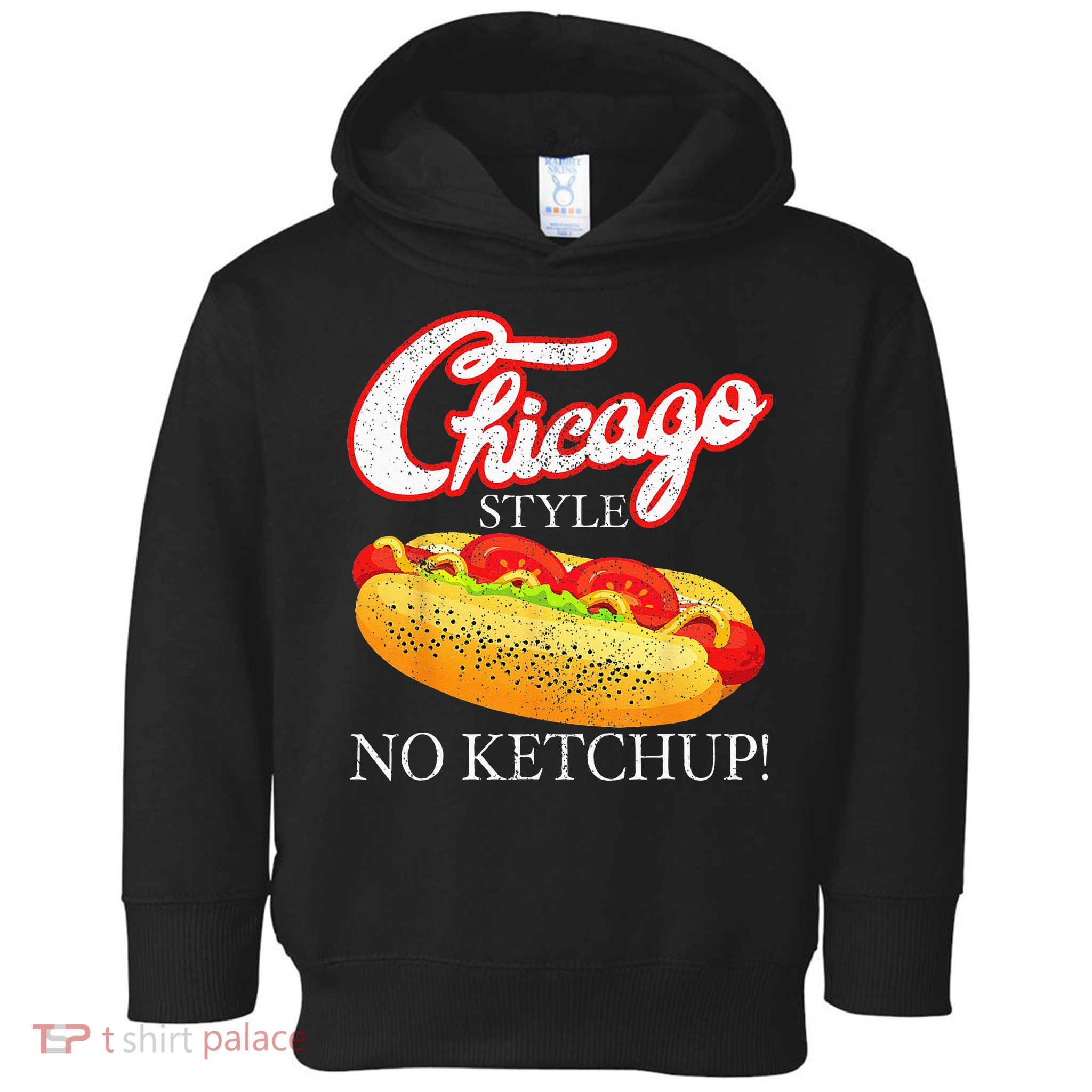 Chicago Hot Dog Summer Style 4th Of July No Ketchup Gift Toddler Hoodie
