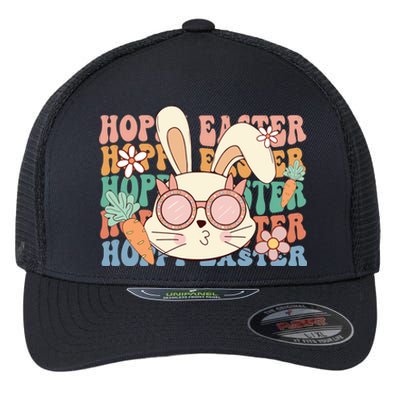 Cute Hoppy Easter Flexfit Unipanel Trucker Cap