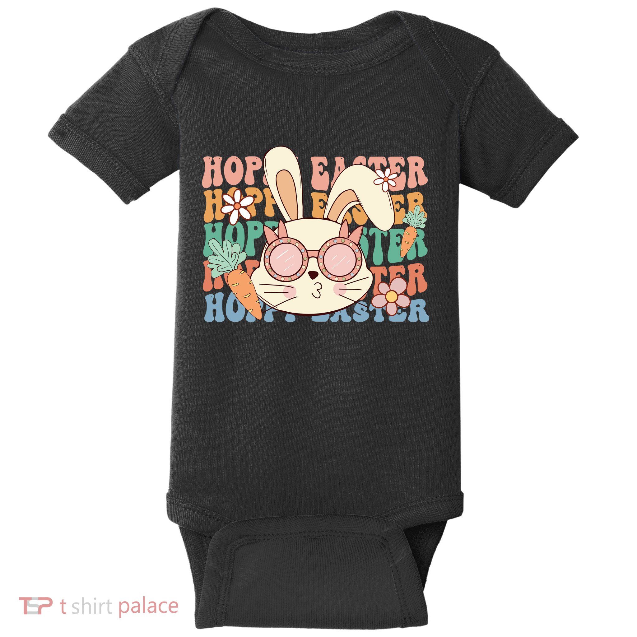 Cute Hoppy Easter Baby Bodysuit