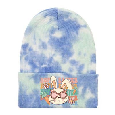 Cute Hoppy Easter Tie Dye 12in Knit Beanie