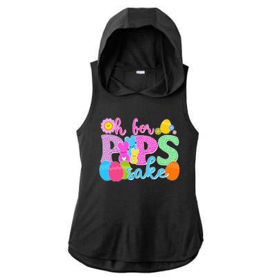 Cute Happy Easter Oh For Peeps Sake Marshmallow Bunnies Ladies PosiCharge Tri-Blend Wicking Draft Hoodie Tank