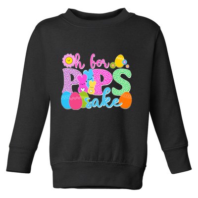 Cute Happy Easter Oh For Peeps Sake Marshmallow Bunnies Toddler Sweatshirt