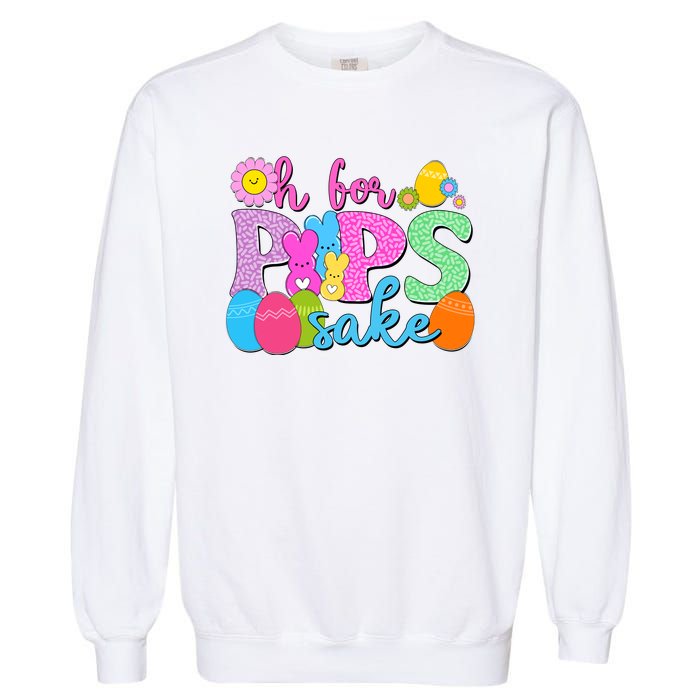 Cute Happy Easter Oh For Peeps Sake Marshmallow Bunnies Garment-Dyed Sweatshirt