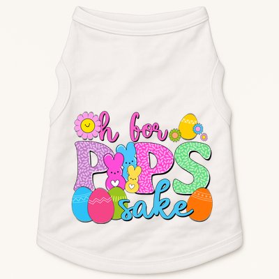Cute Happy Easter Oh For Peeps Sake Marshmallow Bunnies Doggie Tank