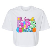 Cute Happy Easter Oh For Peeps Sake Marshmallow Bunnies Bella+Canvas Jersey Crop Tee